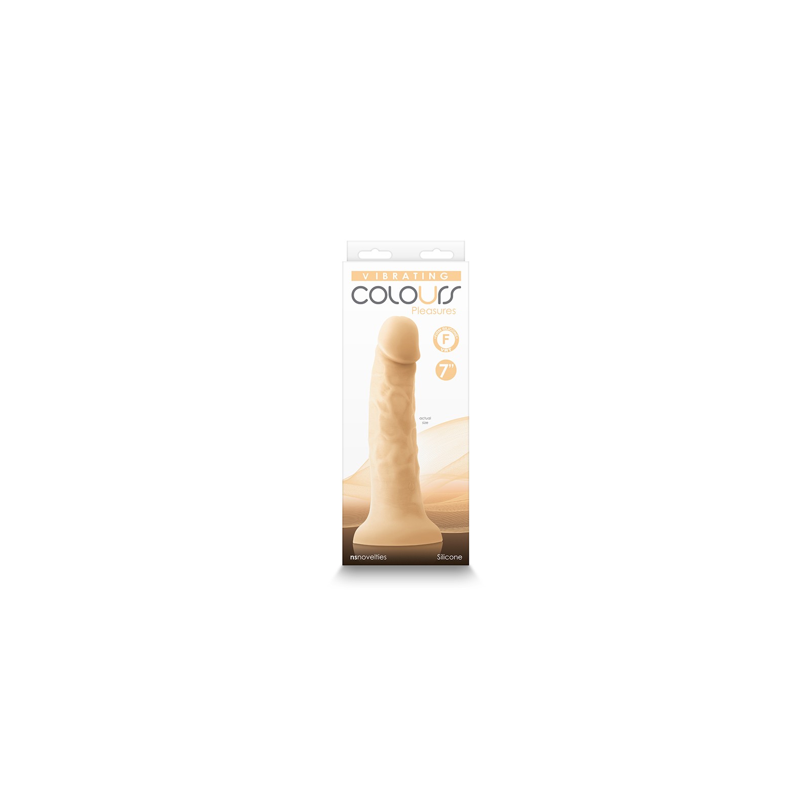 Dildo Vibrante Colours Pleasures Beige 7 Pulgadas